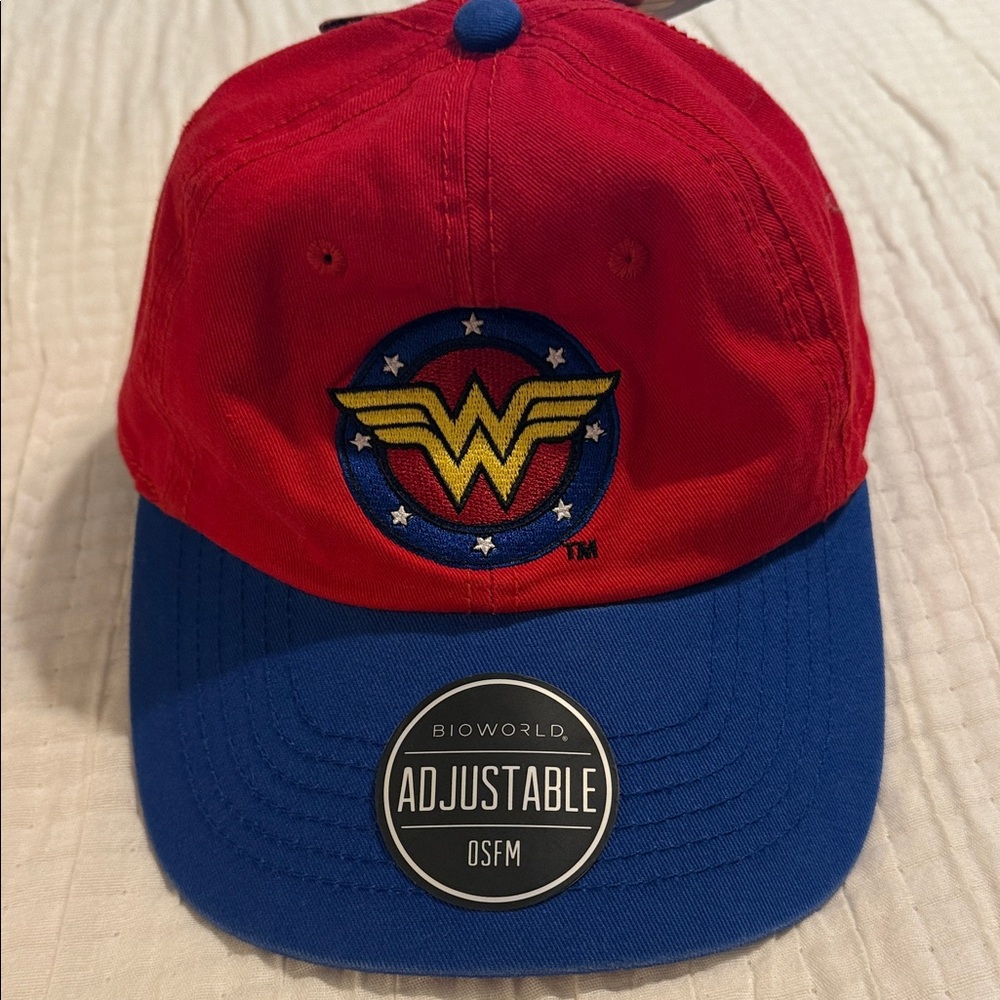 Red and Blue “Wonder Woman” adjustable cap